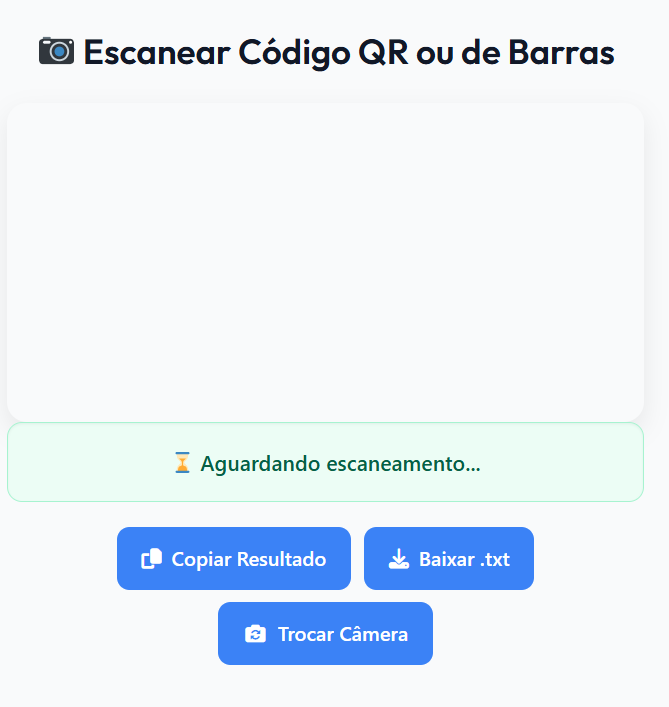 escaneie o código QR ou o código de barras online